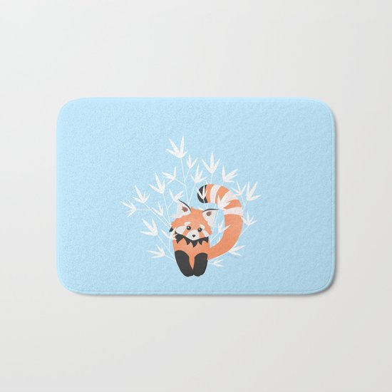Baby Red Panda / Sky Bath Mat