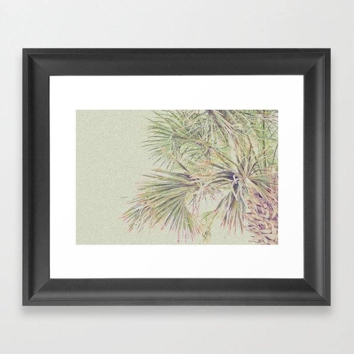 Green Palm Framed Art Print
