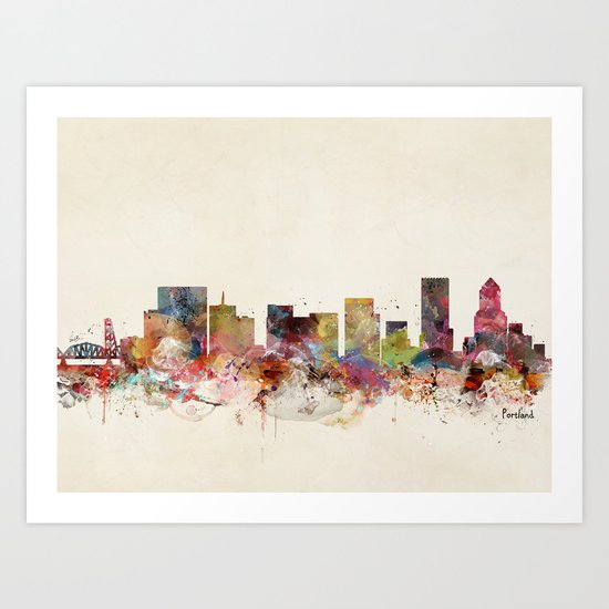 portland oregon Art Print