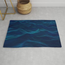 Dark Waves | Seascape Abstract Rug