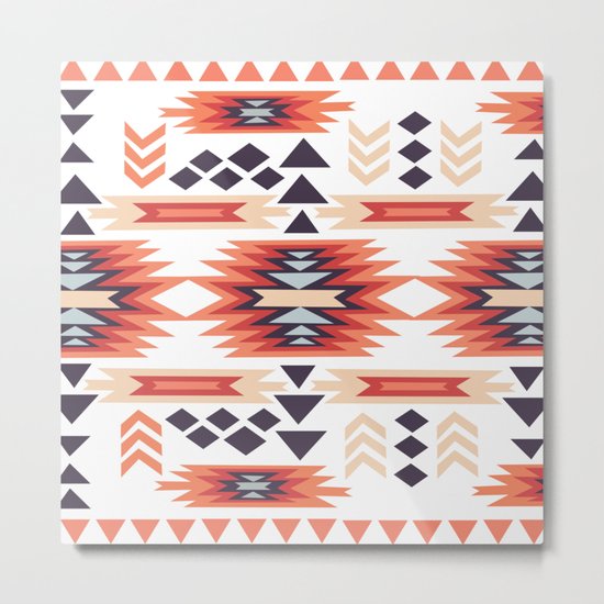 American Native Pattern No. 28 Metal Print