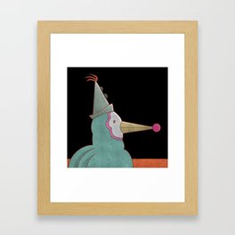 Clown Bird Framed Art Print