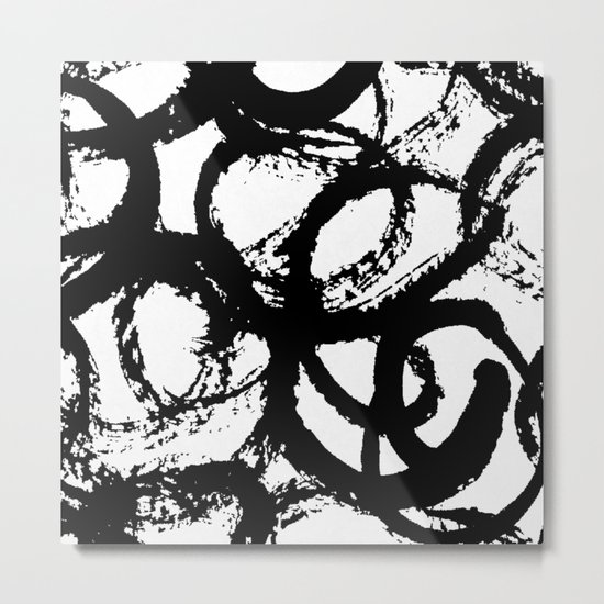 Dance Black and White Metal Print