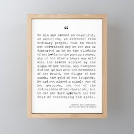 Gabriel Garcia Marquez - Love in the Time of Cholera Framed Mini Art Print
