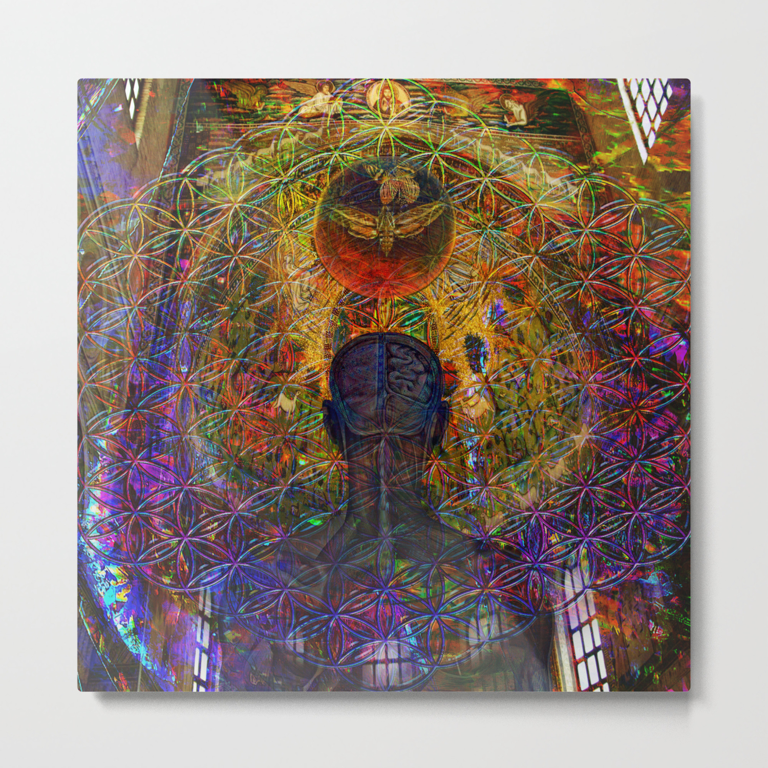 Solar Crown Chakra Metal Print By Jlmstudio Society6