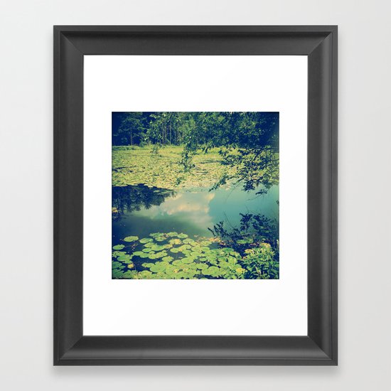 Lily Pad Pond Framed Art Print