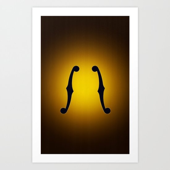 Sunburst Sound Hole Art Print