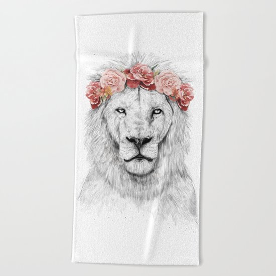 Festival lion Beach Towel