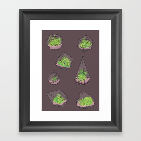 Terrariums Framed Art Print