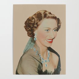 Princess Margaret in Evening Gown Poster