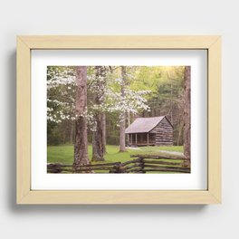Historic Cabin in Cades Cove Recessed Framed Print