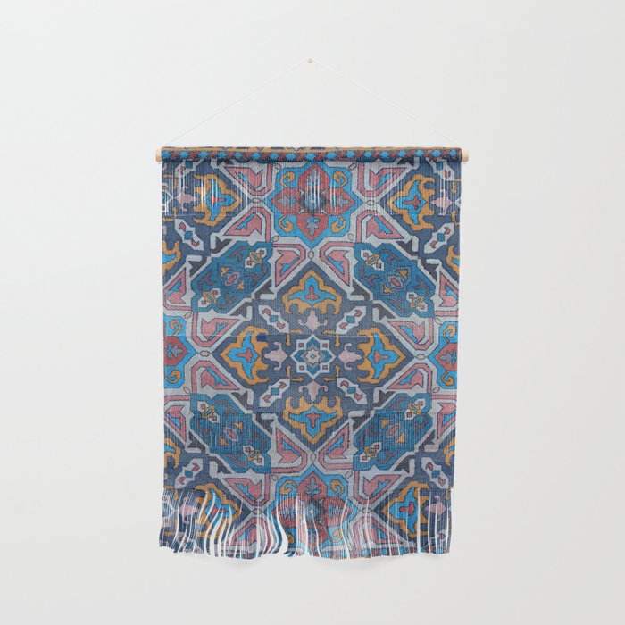 Antique Colorful Rug Design Wall Hanging