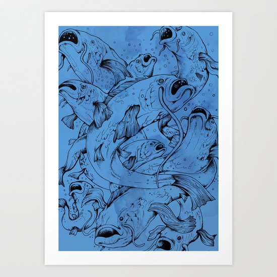 Something fishy Art Print
