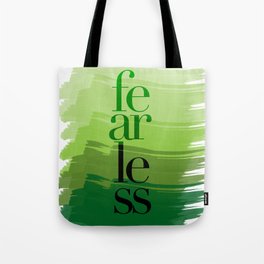 Fearless: Green Tote Bag
