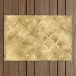 Pattern Gold Outdoor Rug