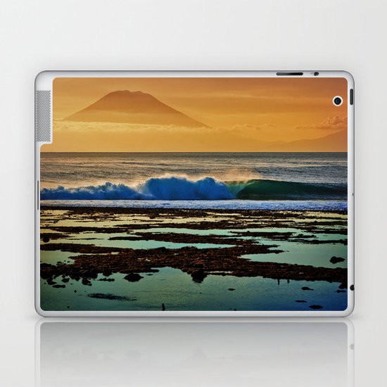 Indonesian Wave and Volcano Laptop & iPad Skin