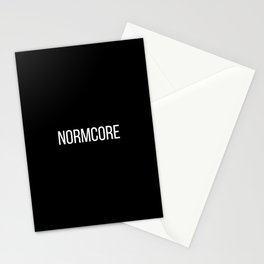 NORMCORE black Stationery Cards