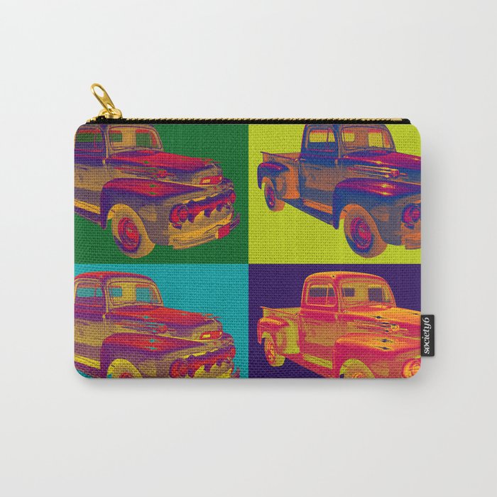 Colorful 1951 Ford F-1 Pickup Truck Pop Art  Carry-All Pouch