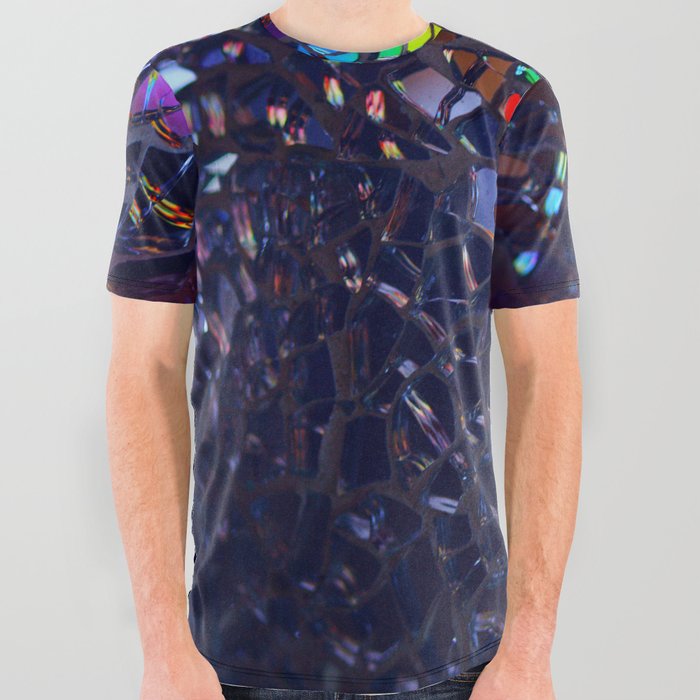Broken Mirror Colorful  All Over Graphic Tee