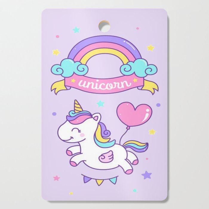Unicorn Party Cutting Board