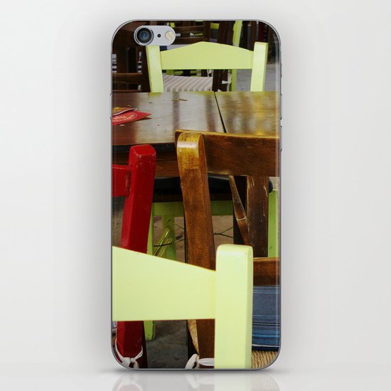 Colorful summer chairs iPhone & iPod Skin