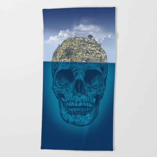 Skull Island Beach Towel