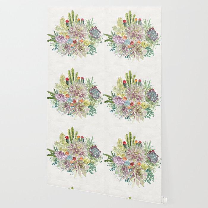 Succulents Wallpaper By Mellyterpening Society6