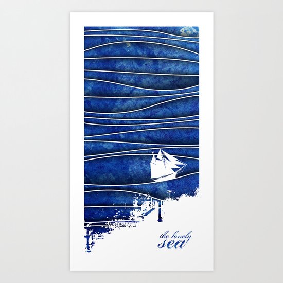 The Lonely Sea Art Print