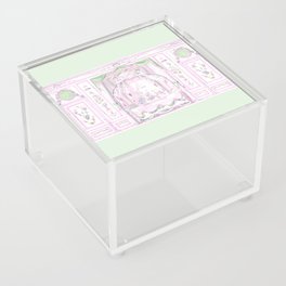 Pompadour Pink Rococo Boudoir Acrylic Box