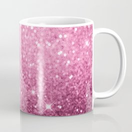 Gradient Pink Glitter Coffee Mug | Prettyinpink, Rosepink, Glitterpinkpattern, Ombrepink, Gradientpink, Sparkles, Princesspattern, Shimmerypink, Unicorn, Sequins 