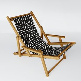 Black and White B81 Beach Sling Chair