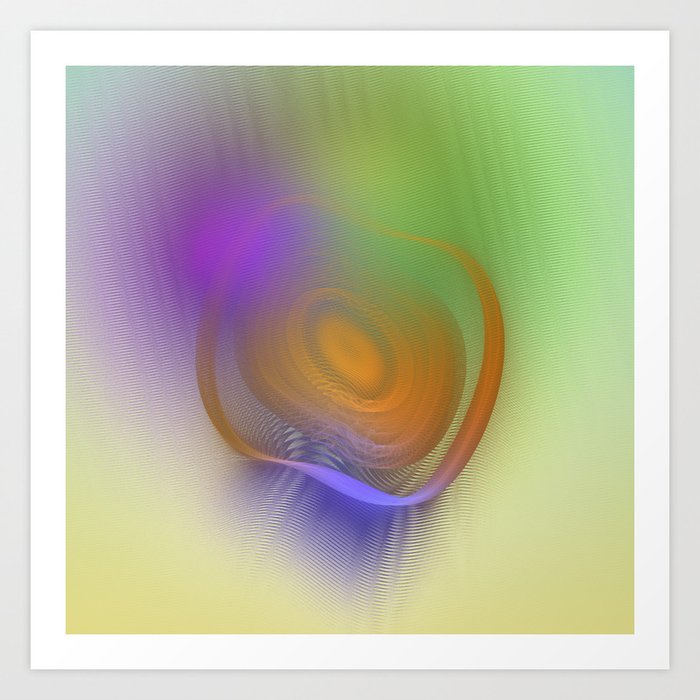 Digital Art 4 Meditation - Vortex of Vitality Art Print