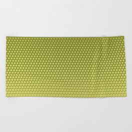 Comic background. Halftone dotted retro pattern with circles, dots, design element. Pop art style. Vintage illustration Green color Beach Towel