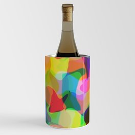 Modern Abstract Chroma Multicolor Wine Chiller
