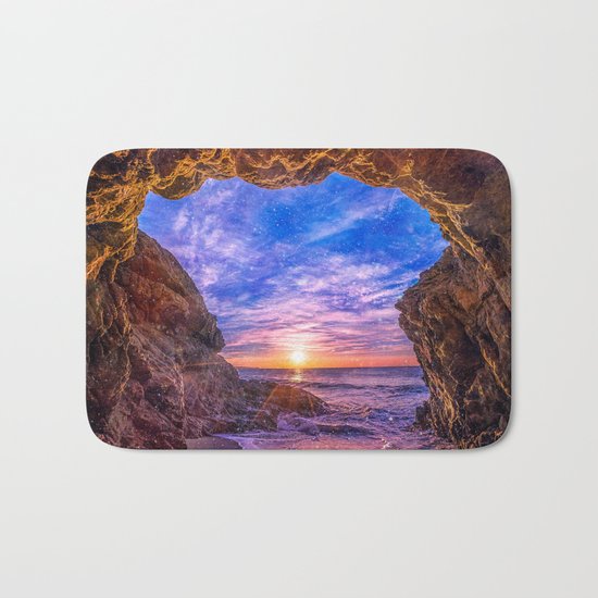 Beach Cave in Malibu Bath Mat