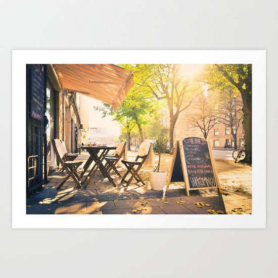 Swedish Sunsets & Coffee Art Print