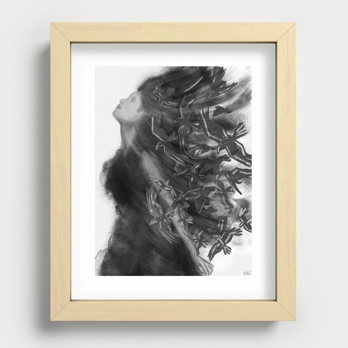 Free as the wind Recessed Framed Print