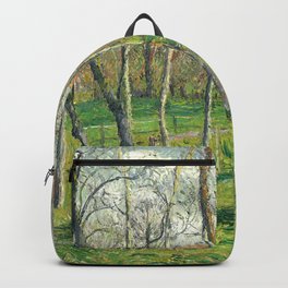 Camille Pissarro "Prairie de Bazincourt" Backpack