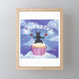 Delicious Existence Cupcake Demon Framed Mini Art Print