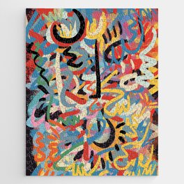 Happy Graffiti Art Full of Positive Energy Decoration Mystique Jigsaw Puzzle
