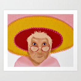 Nana's Hat Art Print