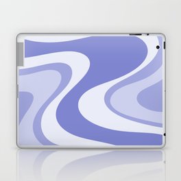 Light Purple Wave Machine Abstract Retro Swirl Pattern Laptop Skin