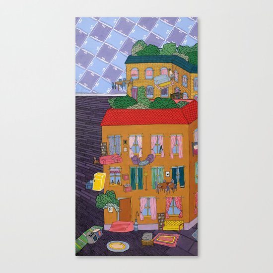 Inside Out Apartment Canvas Print