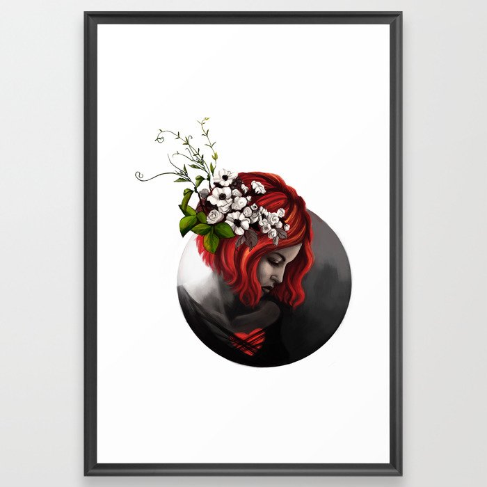 Blossom Red Framed Art Print