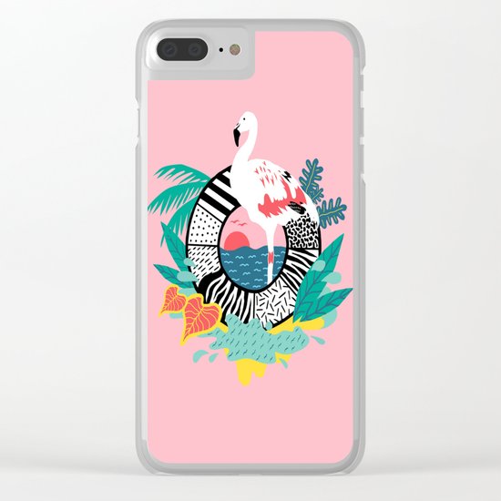 Flaming-oOO Clear iPhone Case