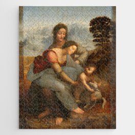 Leonardo da Vinci Virgin and Child with St Anne Jigsaw Puzzle