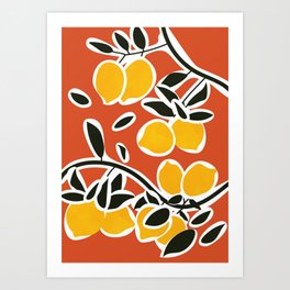 Lemon Tree Branches III Art Print
