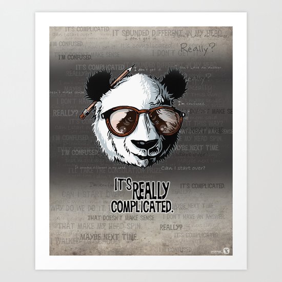 it's really complicated. Art Print