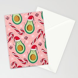Christmas Avocado & Minty Candies Stationery Card