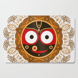 Jagannath. Indian God of the Universe. Lord Jagannatha. Cutting Board